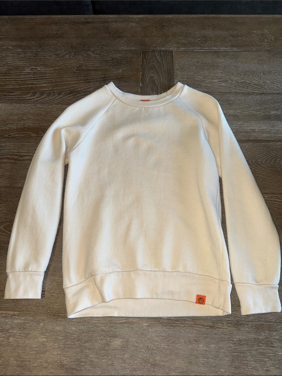 Free Planet Other - Free Planet Cream Crewneck Sweatshirt with Orange Tag